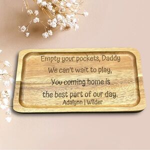 Customizable key tray. Laser engraved.​